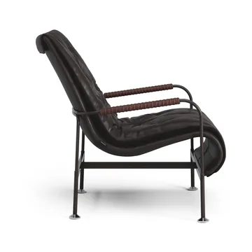 Serpentine armchair - Leather Elmo Soft Dark brown–Tärnsjö Tobacco - Swedese