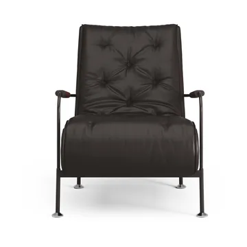 Serpentine armchair - Leather Elmo Soft Dark brown–Tärnsjö Tobacco - Swedese