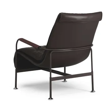 Serpentine armchair - Leather Elmo Soft Dark brown–Tärnsjö Tobacco - Swedese
