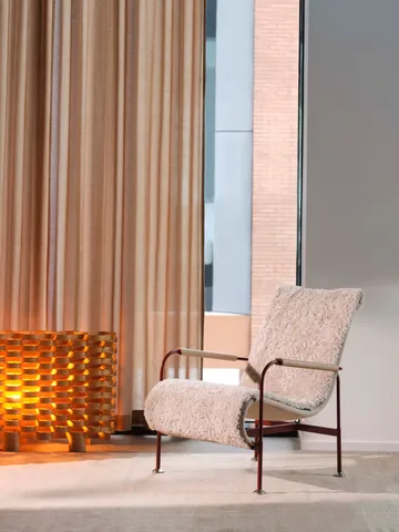 Serpentine armchair - Sheepskin Espresso dark brown - Swedese