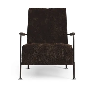 Serpentine armchair - Sheepskin Espresso dark brown - Swedese