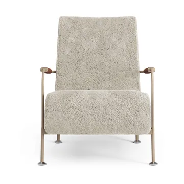 Serpentine armchair - Sheepskin Moonlight-nutmeg-Tärnsjö Cognac - Swedese