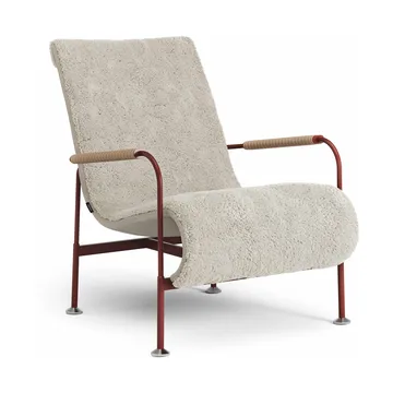 Serpentine armchair - Sheepskin Moonlight-red-tärnsjö Nature - Swedese