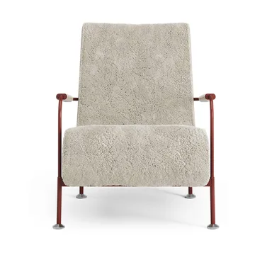 Serpentine armchair - Sheepskin Moonlight-red - Swedese