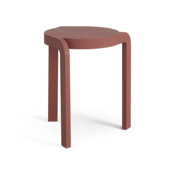 Spin round stool H44 cm - Ash-english red, Ø32x44 cm - Swedese