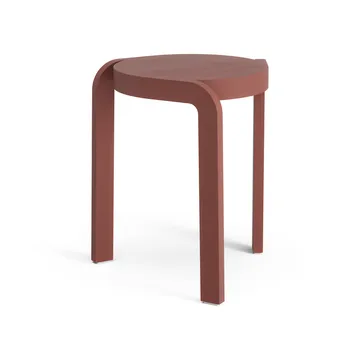 Spin round stool H44 cm - Ash-english red, Ø32x44 cm - Swedese