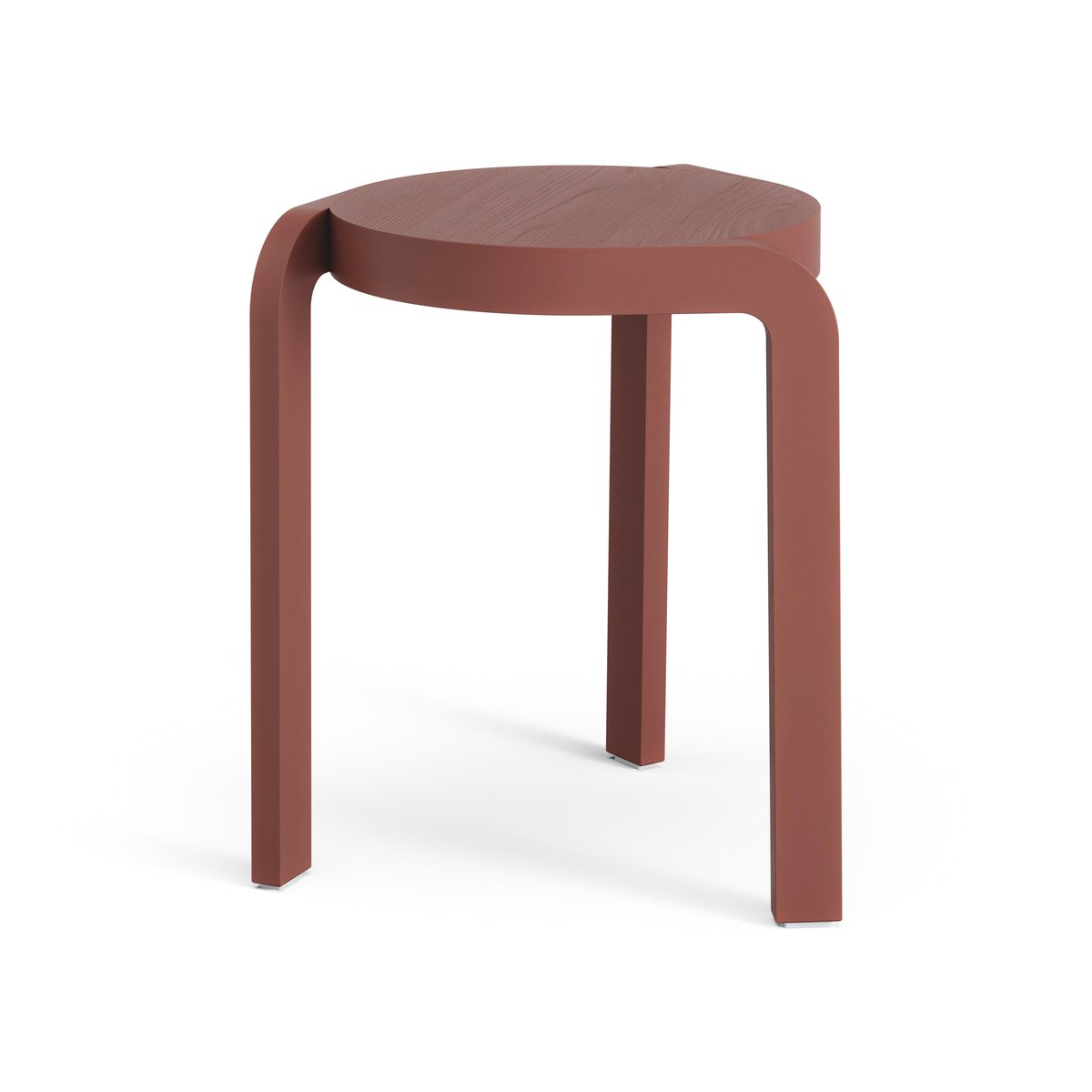 Swedese Spin stool H44 cm Ash-english red | Scandinavian Design | Stools | Red