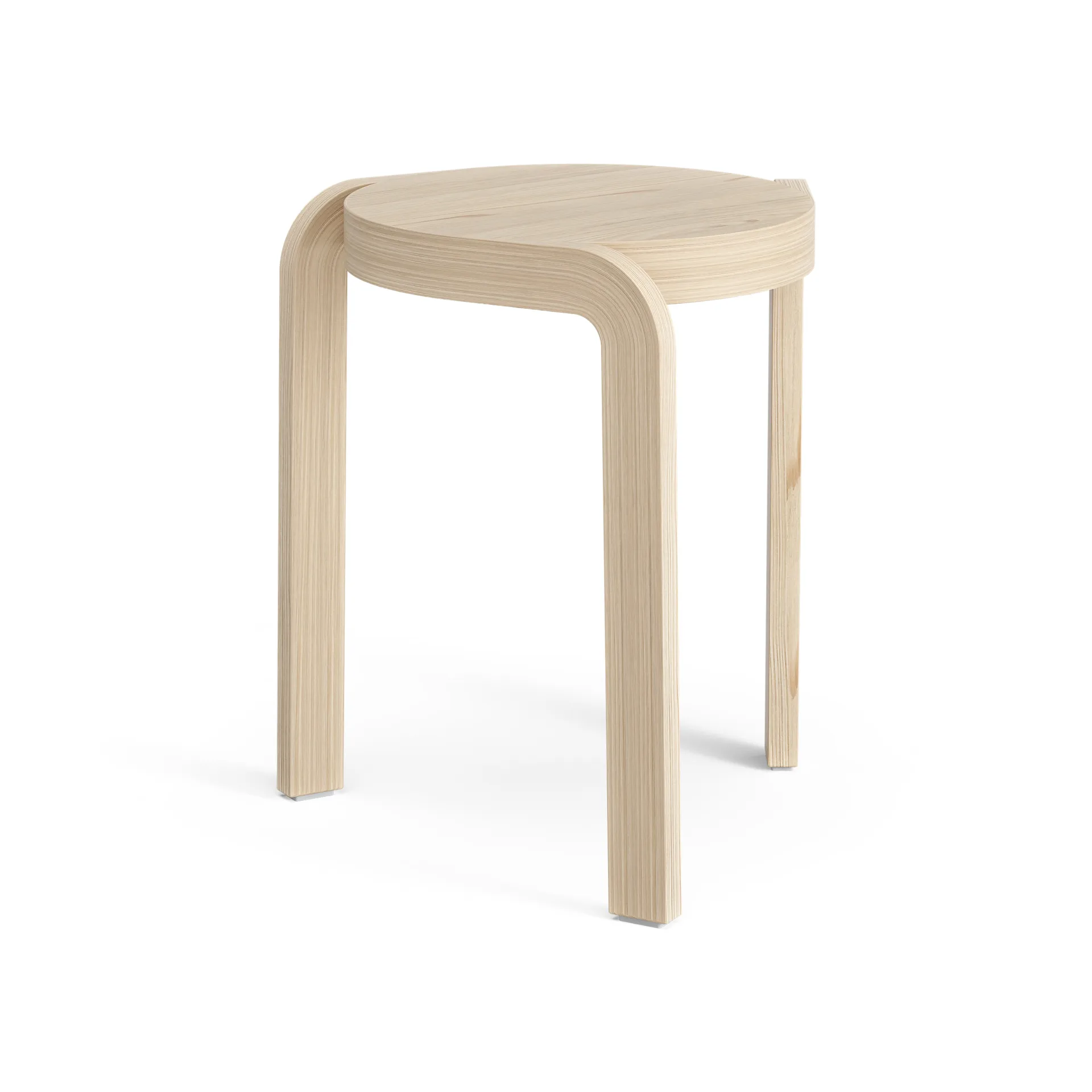 Spin stool H44 cm, Ash lackered Swedese