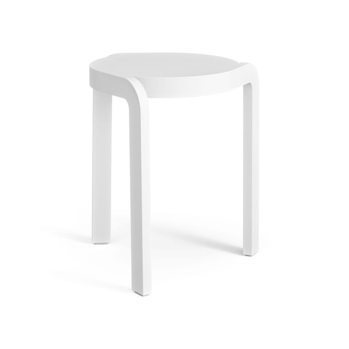 Spin stool H44 cm - Ash white laserad - Swedese