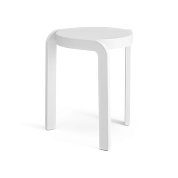 Spin stool H44 cm - Ash white laserad - Swedese