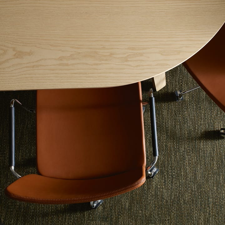 Stella office chair, Elmosoft 33004 brown-chrome Swedese