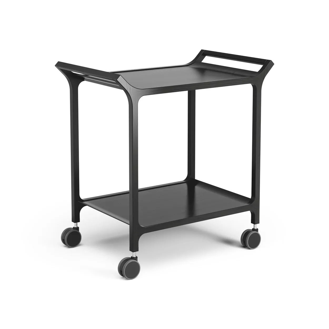 Swedese Teatime serving trolley Ash black glazed | Scandinavian Design | Serving trolleys | Black
