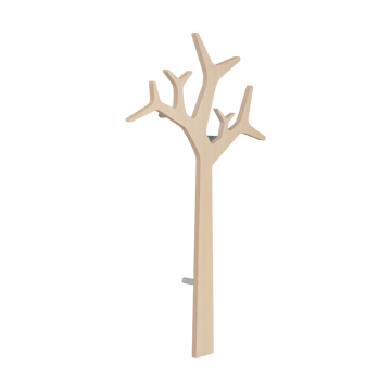 Tree wall wall-mounted coat hanger Special Edition 134 cm - White pigmented pine - Swedese