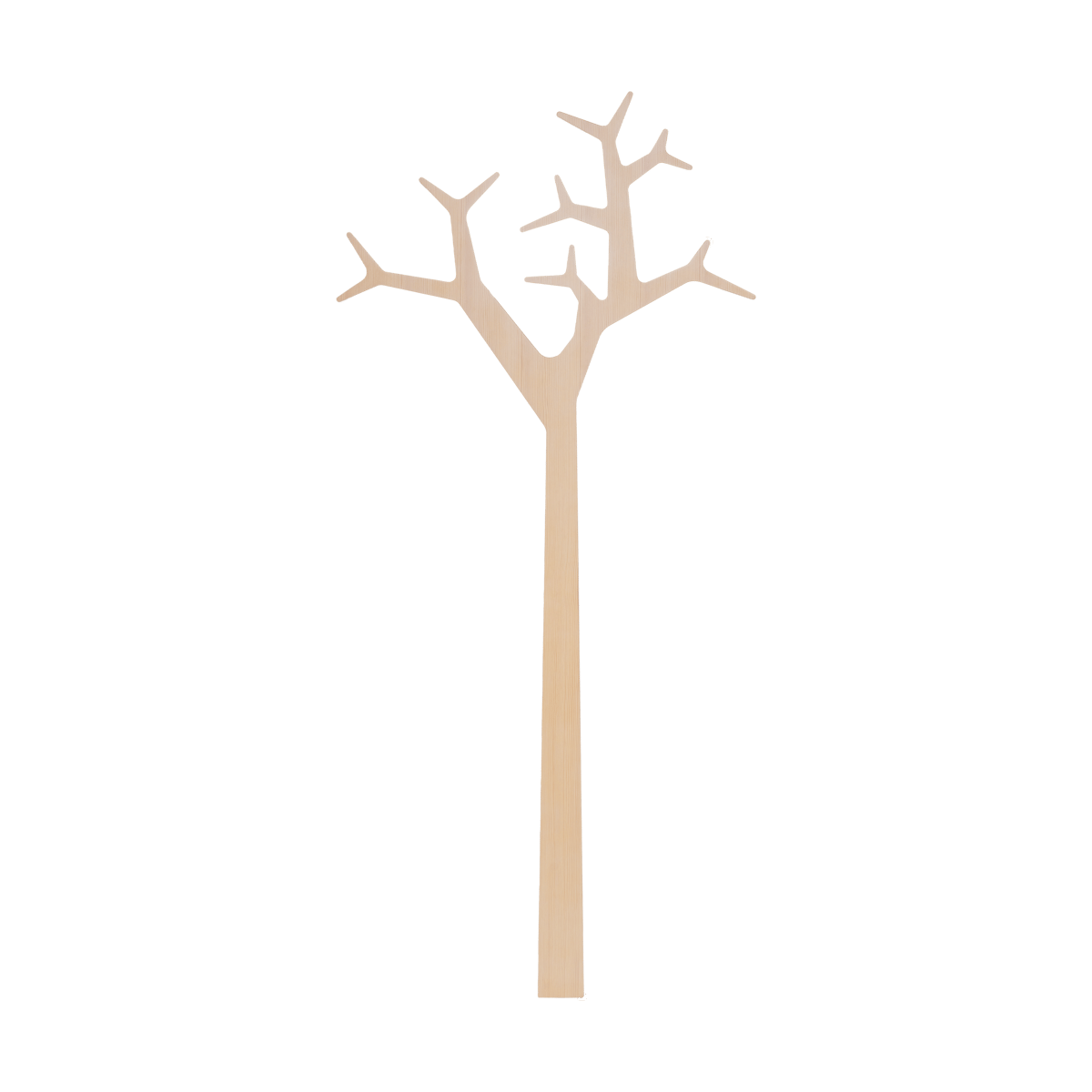 Swedese Tree wall wall-mounted coat rack Special Edition 194 cm White pigmented pine