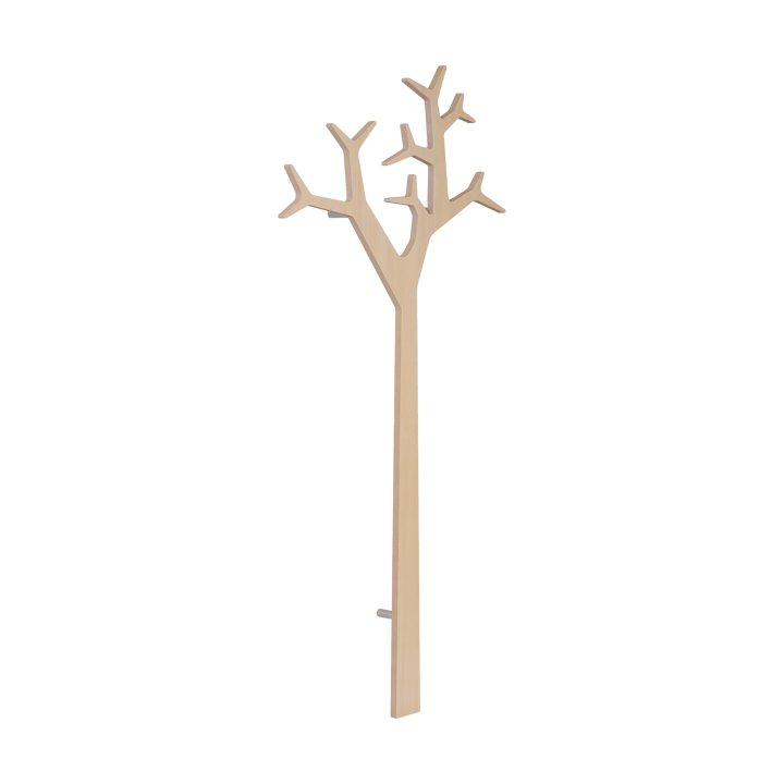 Tree wall wall-mounted coat rack Special Edition 194 cm, White pigmented pine Swedese