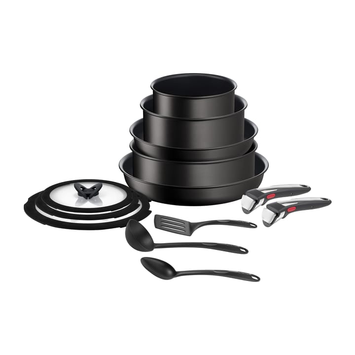 Tefal Ingenio Unlimited on Pot Set 5 Pieces - Cookware Sets Aluminium Black - L3959543