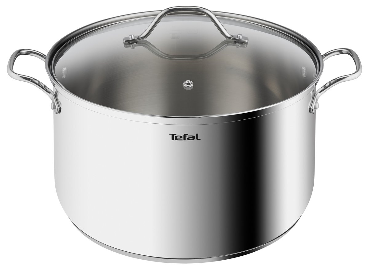 Tefal Intuition pot 30 cm 10 l Stainless steel | Scandinavian Design | Cooking pots & Casserole dishes | Silver-coloured