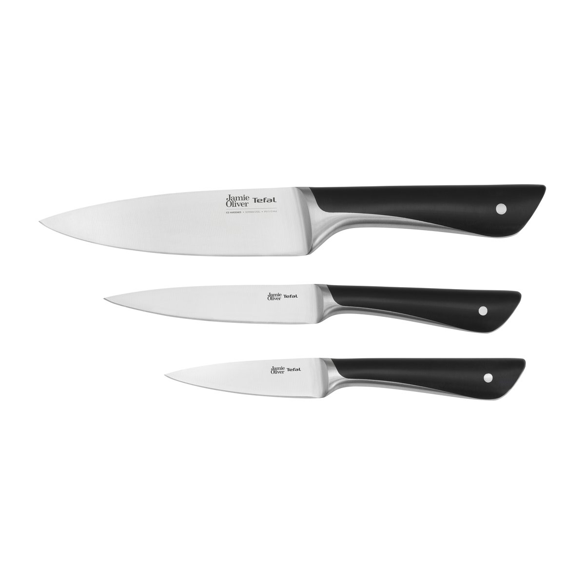 Tefal Jamie Oliver knife set 3 pieces | Scandinavian Design | Knife sets | Silver-coloured