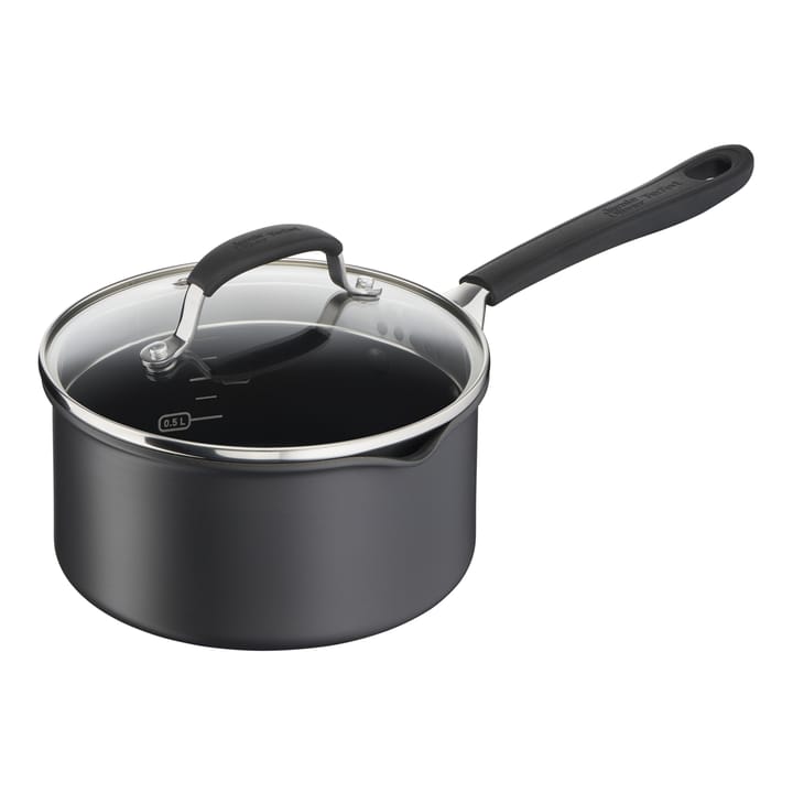 Jamie Oliver Quick & Easy sauce pan set 6 pieces, Hard anodised aluminum Tefal