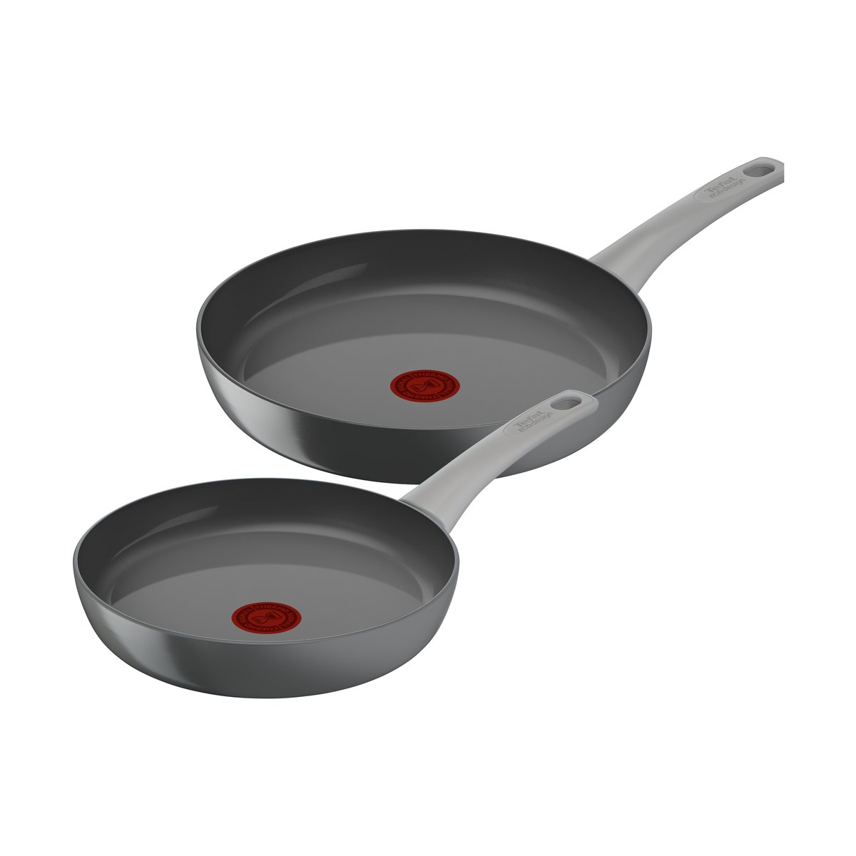 Tefal Renew ON frying pan set 2 pieces Grey | Scandinavian Design | Frying pans & skillets | Grey