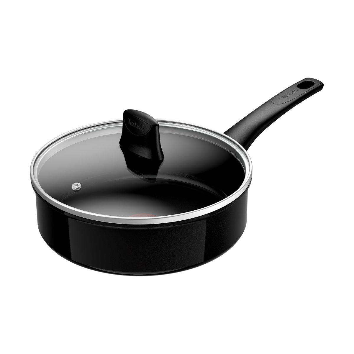 Tefal Renew ON sauce pan with lid o25.4 cm Black | Scandinavian Design | Saucier & sauté pans | Black