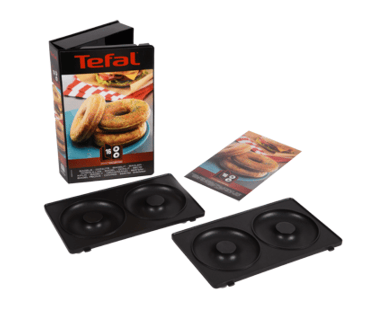 Tefal Snack Collection bagel plate for sandwich grill Black