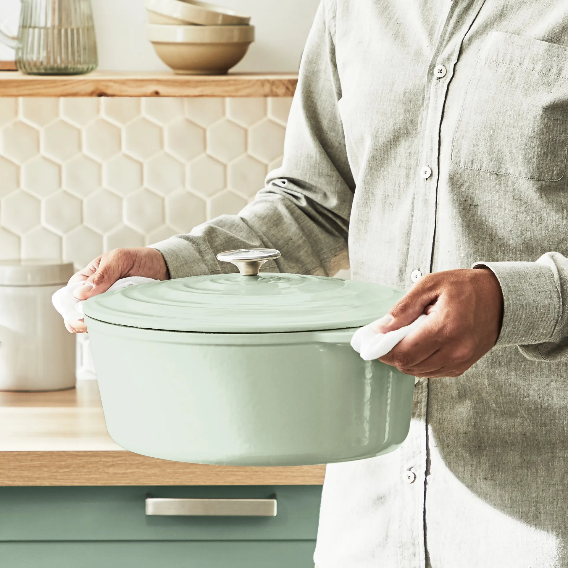 Tefal LOV oval pot 7.2 L, Green Tefal