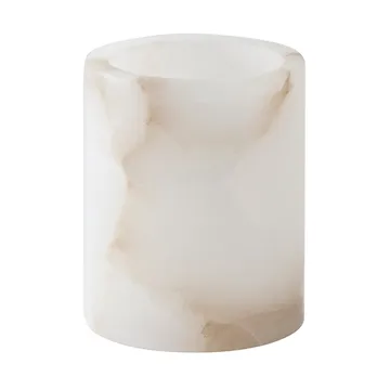 Alabaster candle holder - White-beige, XS 7.5 cm - Tell Me More
