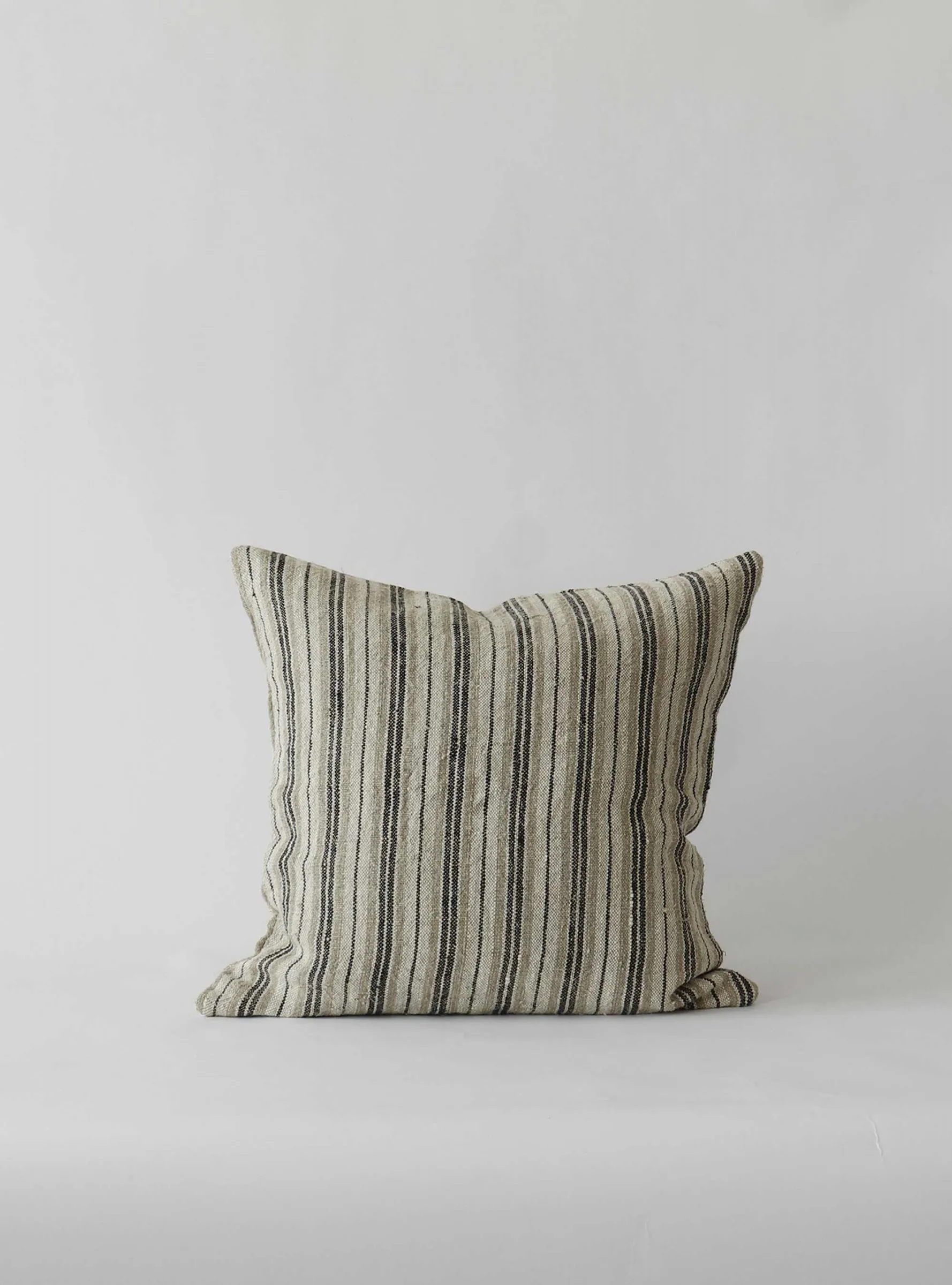 Aston cushion cover linen 50x50 cm, Black Tell Me More