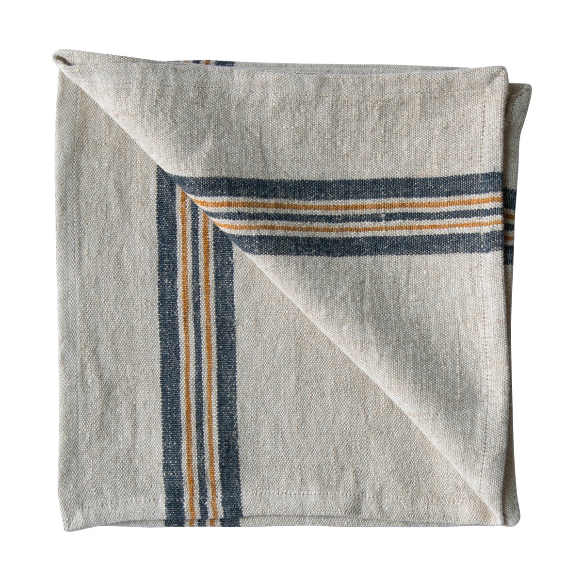 Tell Me More Astrid linen napkin 50x50 cm Mustard | Scandinavian Design | Linen & cotton napkins | Beige