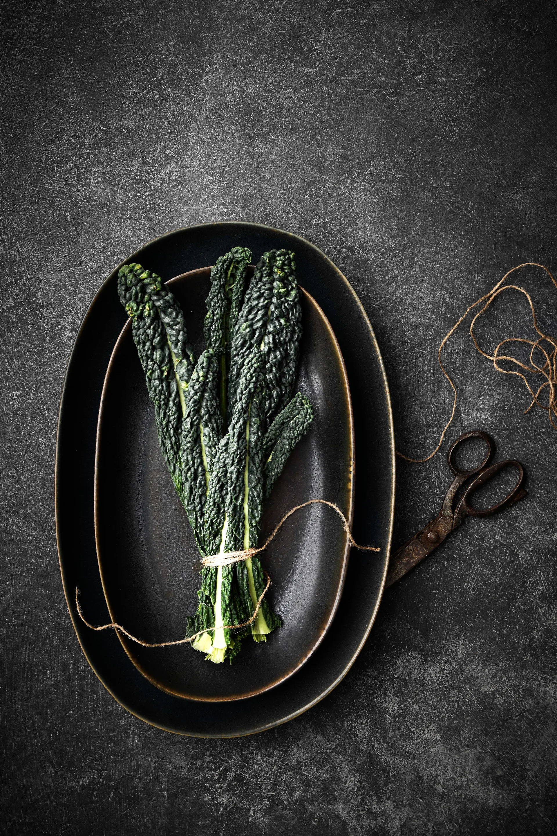 Bastia serving plate small 21.5x37 cm, Black Tell Me More