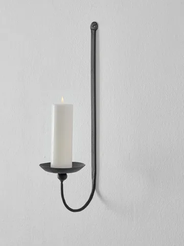 Boule wall candle holder for pillar candles - Black - Tell Me More