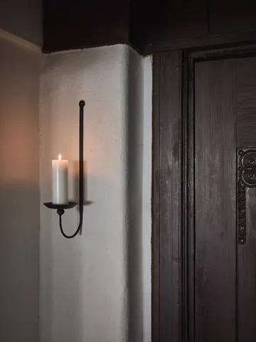 Boule wall candle holder for pillar candles - Black - Tell Me More