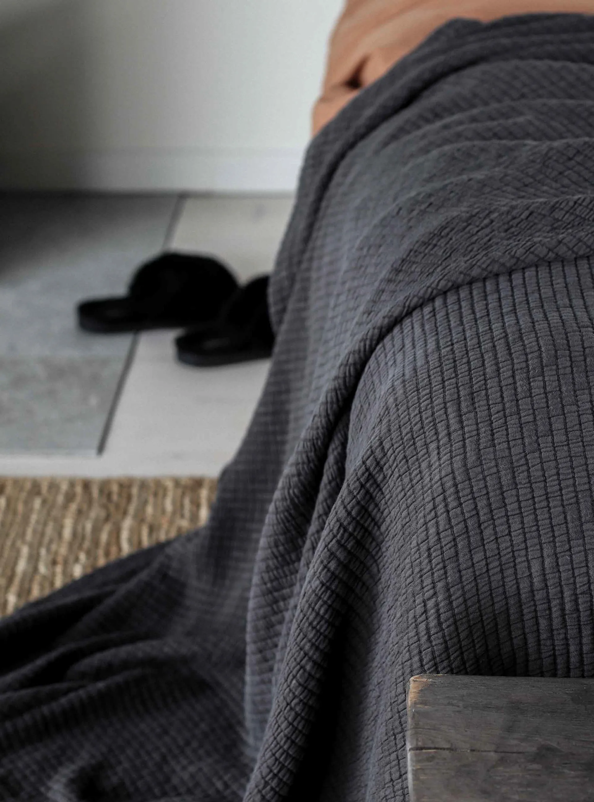 Brick bedspread 180x260 cm, Charcoal Tell Me More