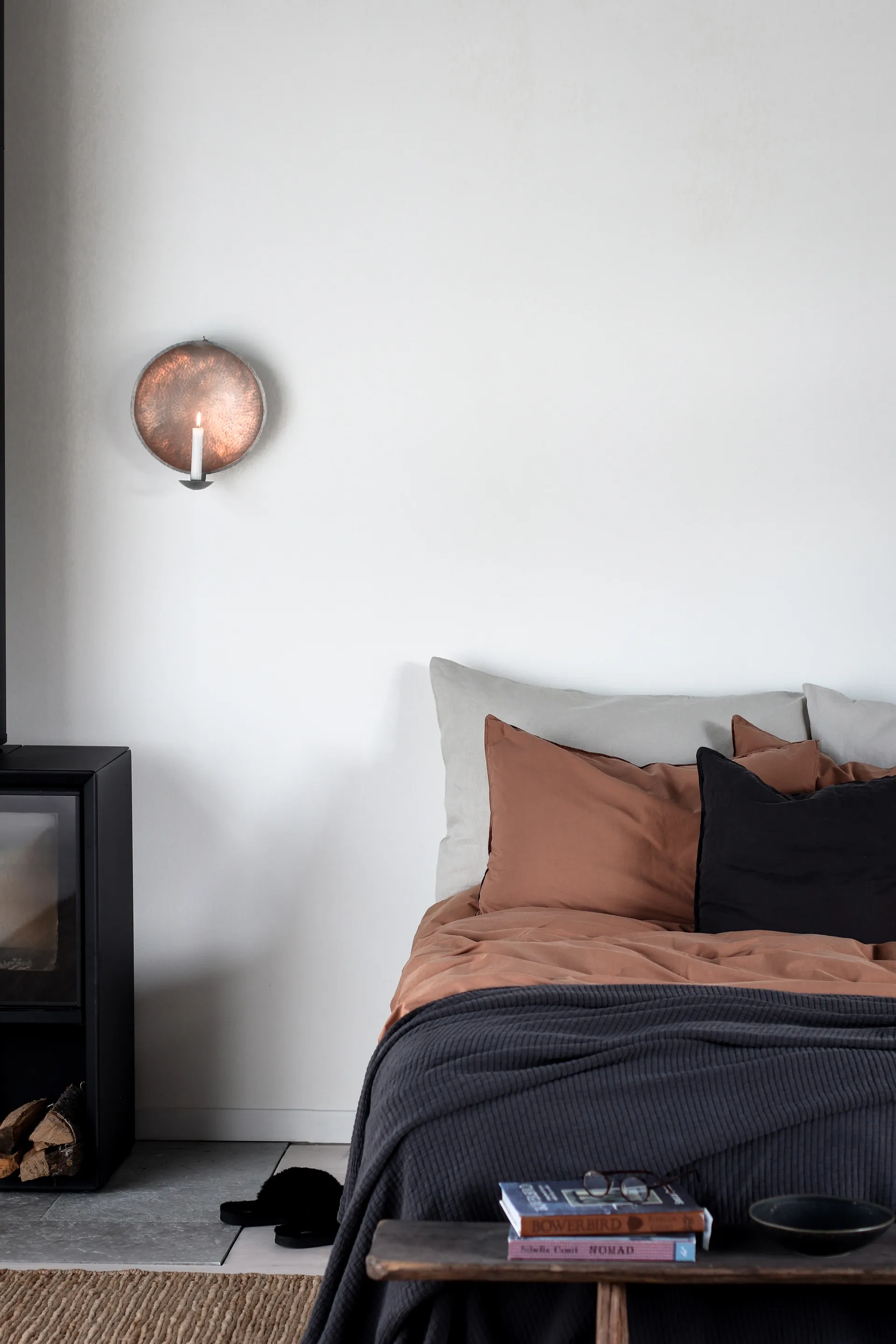 Brick bedspread 180x260 cm, Charcoal Tell Me More