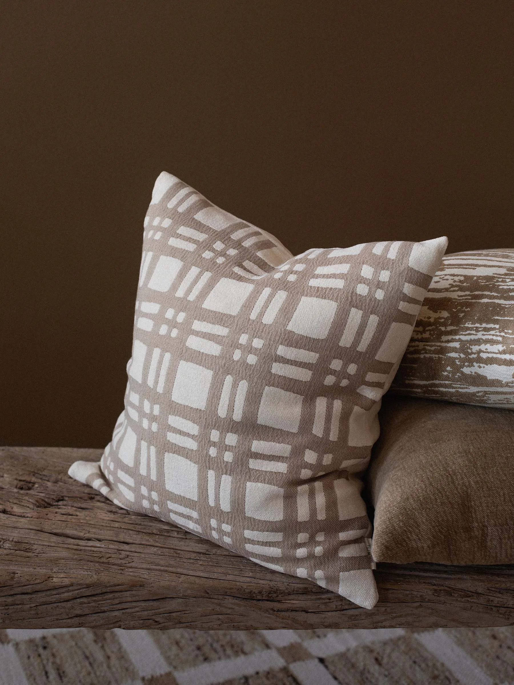 Camille cushion cover 50x50 cm, Beige Tell Me More