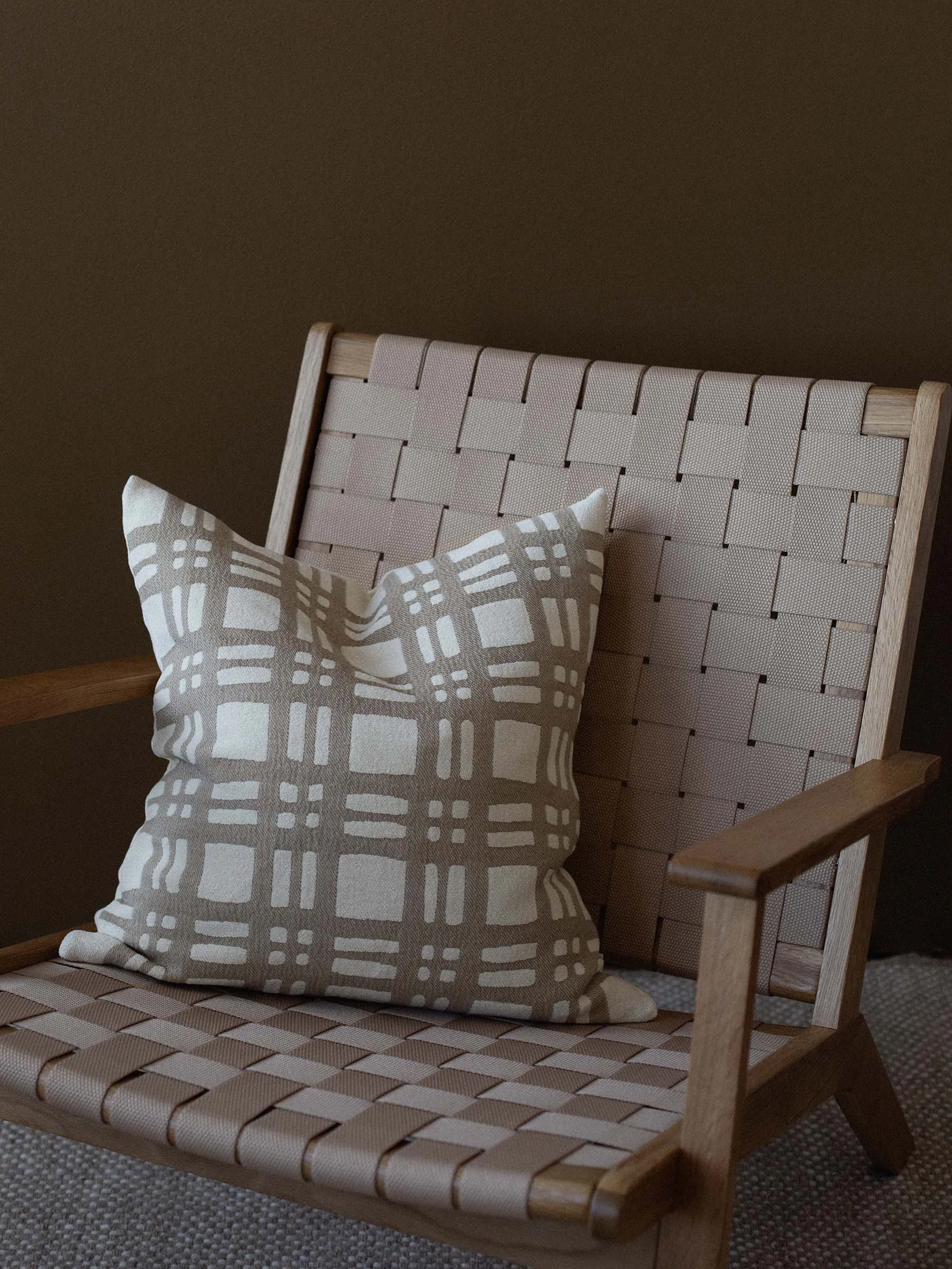 Camille cushion cover 50x50 cm, Beige Tell Me More