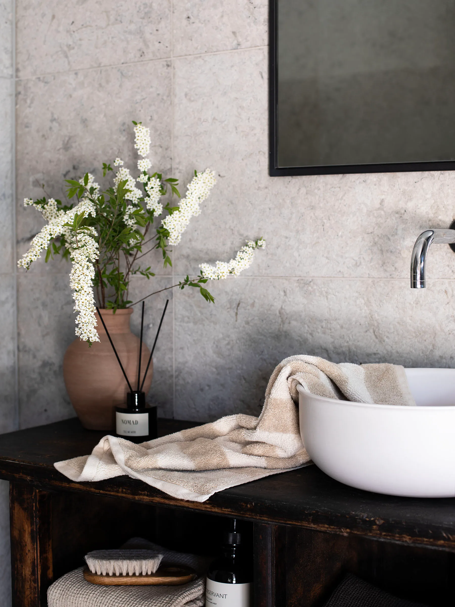 Cleo towel 50x70 cm, Beige Tell Me More