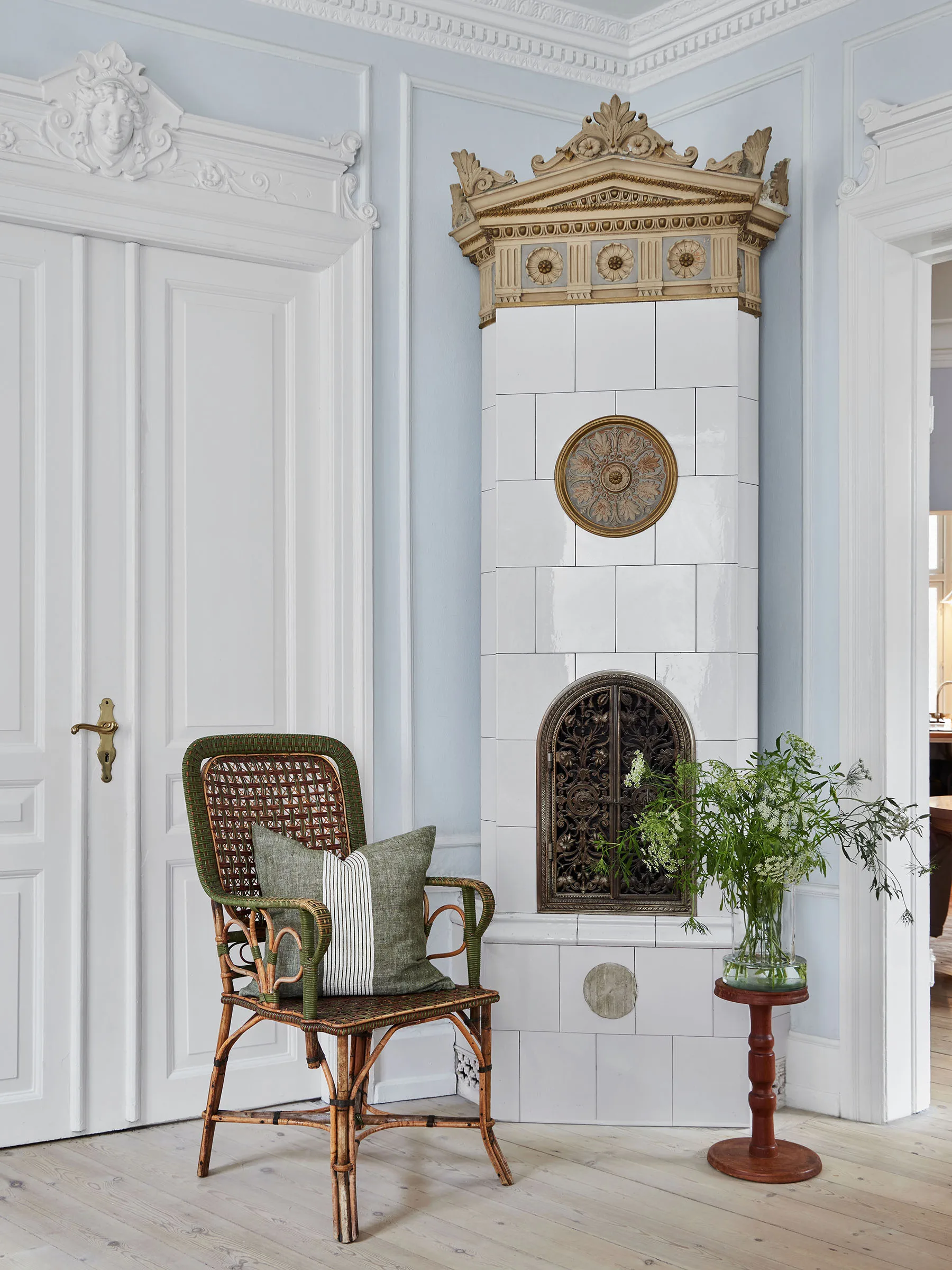 Colette cushion cover, Green stripe, 50x50 cm Tell Me More