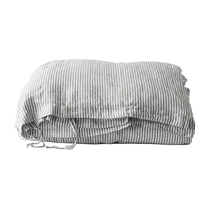 Duvet cover linen 140x200 cm - Grey/white - Tell Me More