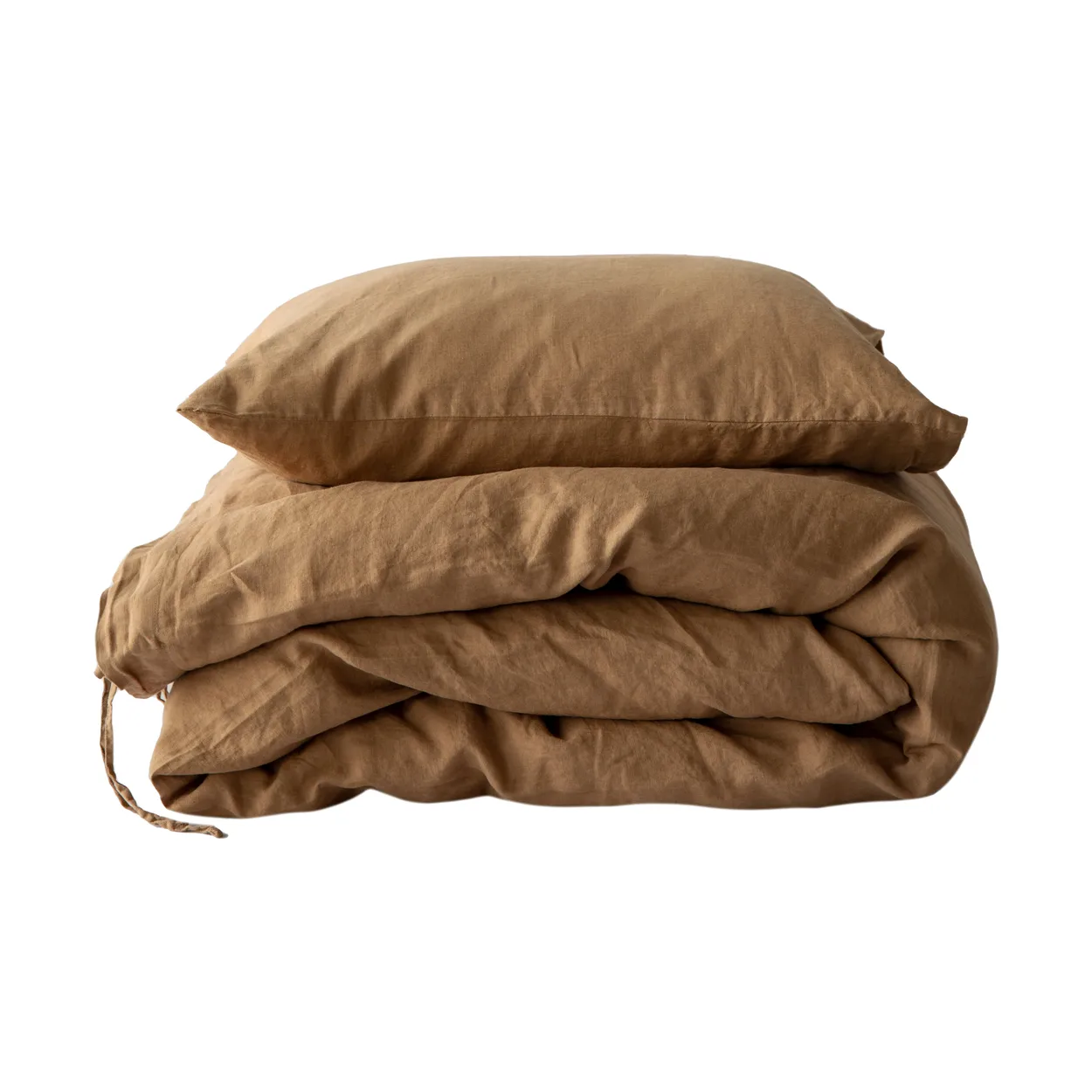 Tell Me More Duvet cover linen 150x200 cm Hazelnut | Scandinavian Design | Duvet covers | Brown