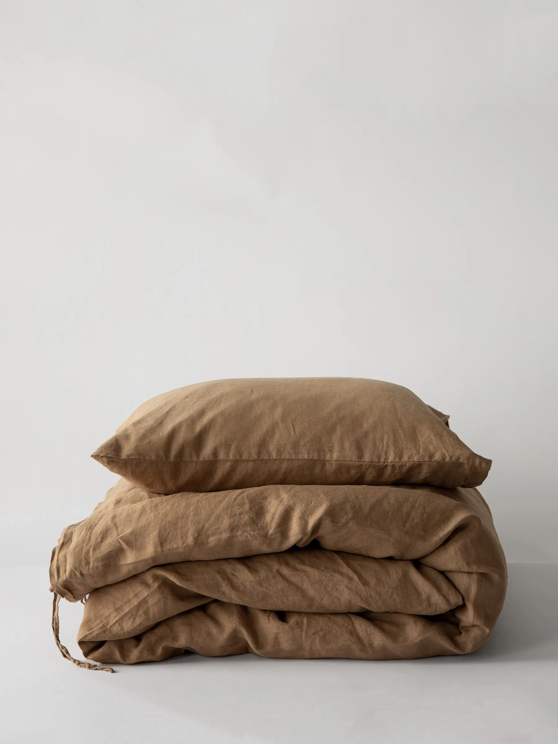 Duvet cover linen 150x200 cm, Hazelnut Tell Me More