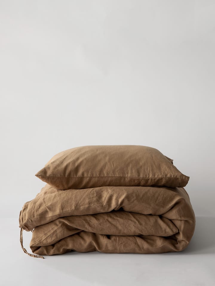 Duvet cover linen 150x200 cm - Hazelnut - Tell Me More