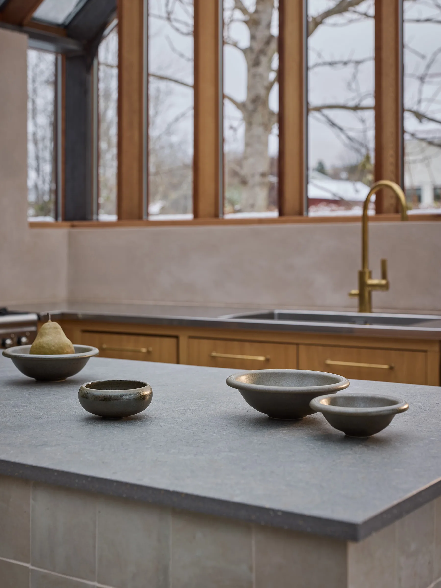 Elba bowl, Green brown, Ø13 cm Tell Me More