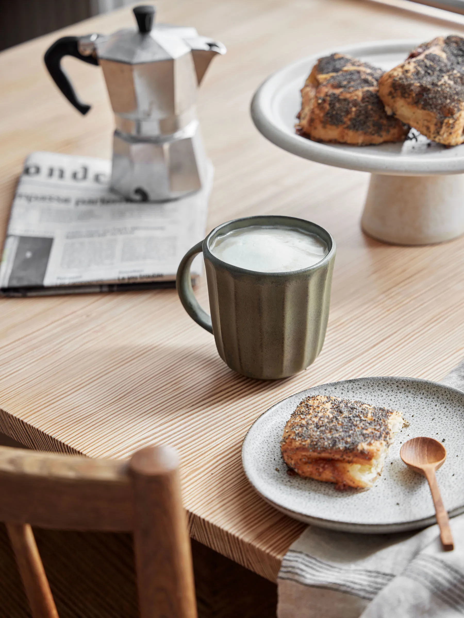 Elba mug, Green brown, 35 cl Tell Me More