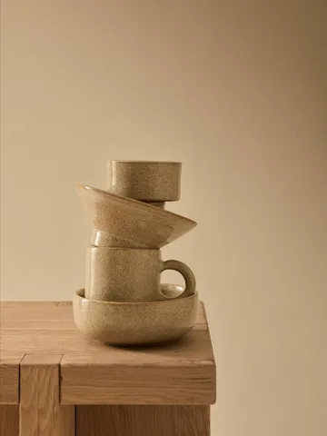 Elio bowl - Beige speckled, Ø14x5 cm - Tell Me More