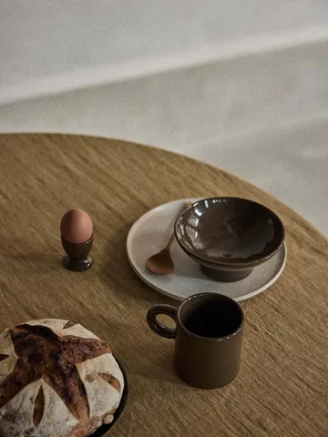 Elio footed bowl - Dark brown, Ø14.5x6 cm - Tell Me More