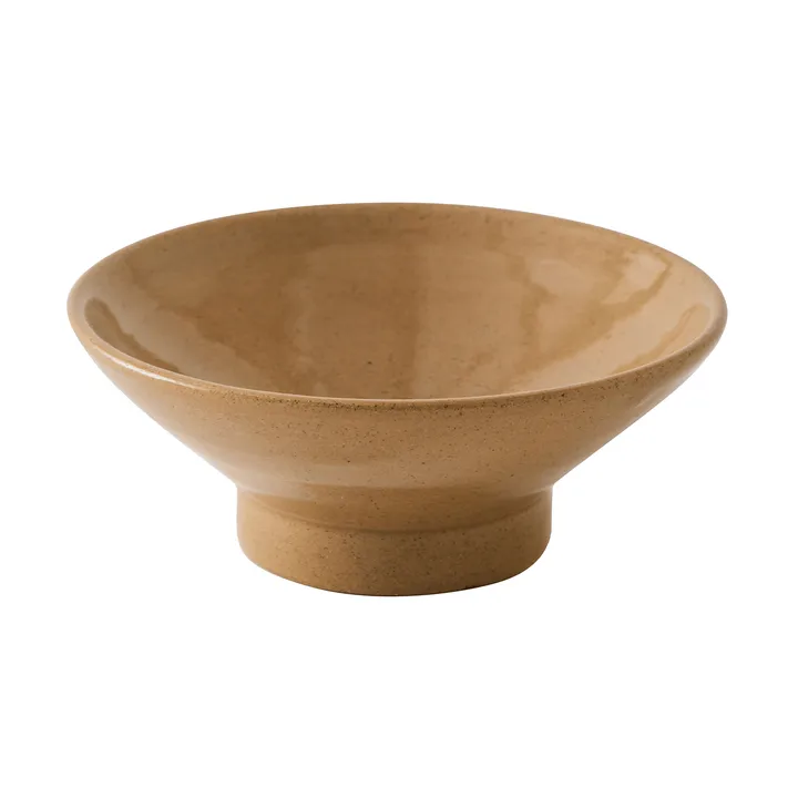 Elio footed bowl - Desert yellow, Ø14.5x6 cm - Tell Me More