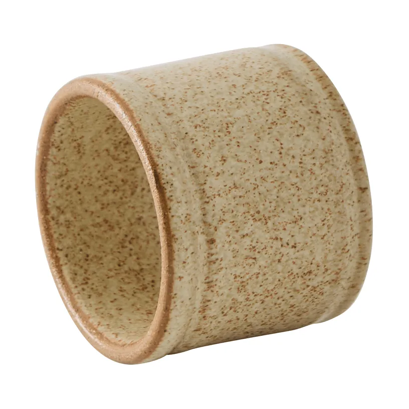 Elio napkin ring, Beige speckled Tell Me More