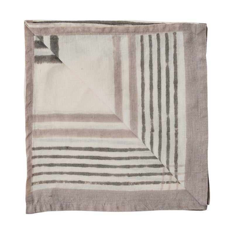 Tell Me More Ella napkin 50x50 cm Grey checkered